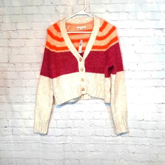 NWT American Eagle Outfitters Multicolor Striped Cardigan - Picture 1 of 8